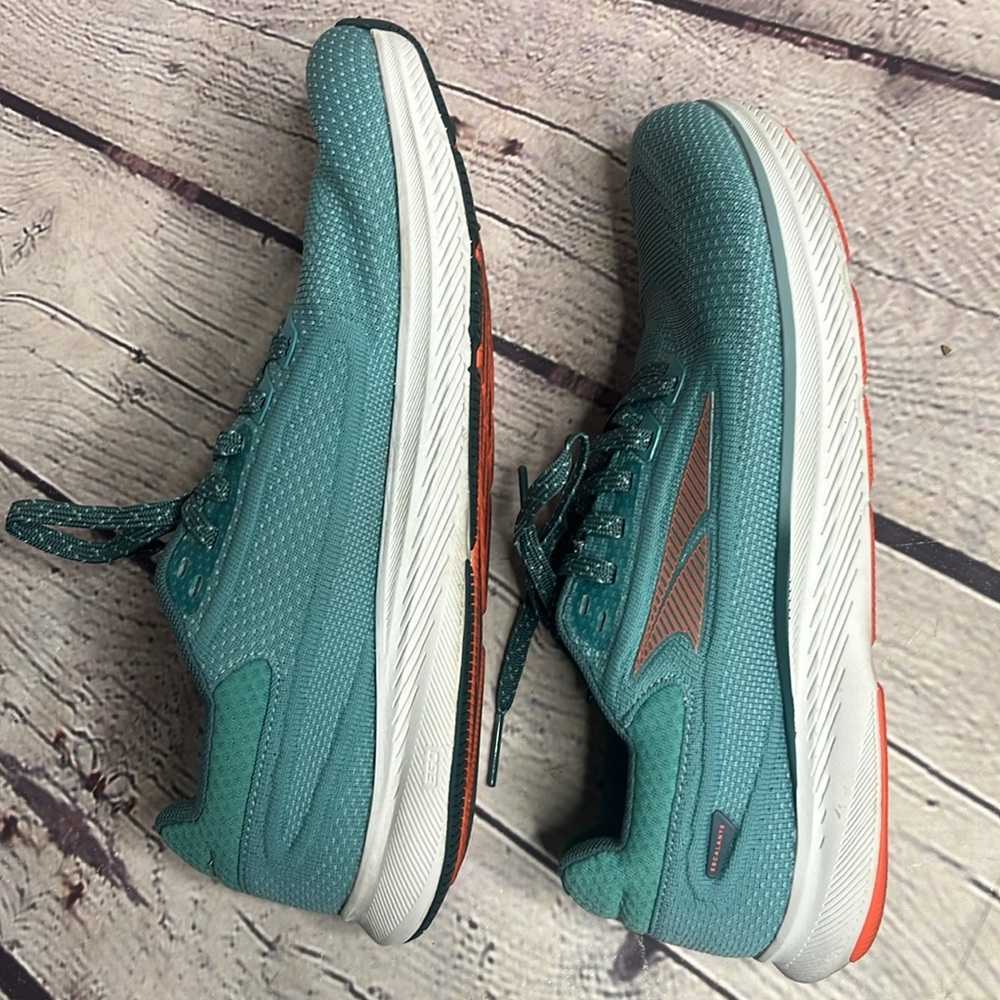 Altra Turquoise Athletic Shoes with Coral Highlights - Picture 4 of 6
